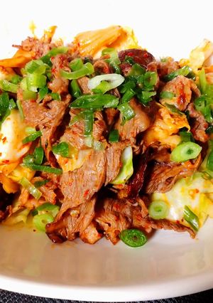 本技凄旨キムチ☆牛肉×キャベツ炒め♪-レシピのメイン写真