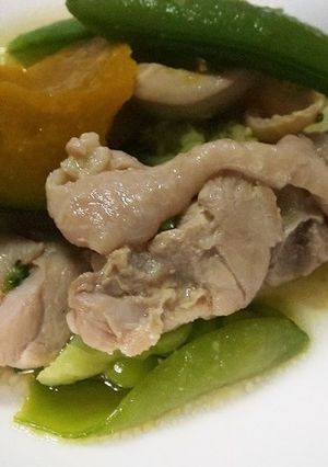 【減塩】鶏もも肉と野菜の炊き合わせ-レシピのメイン写真