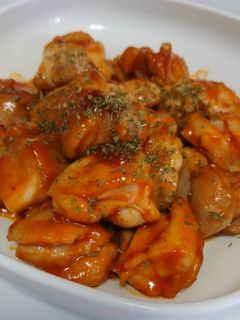 簡単!美味!鶏もも肉のケチャップ照り焼き-レシピのメイン写真