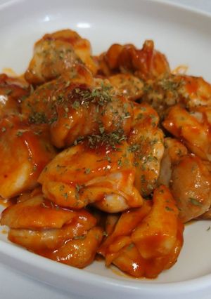 簡単！美味！鶏もも肉のケチャップ照り焼き-レシピのメイン写真