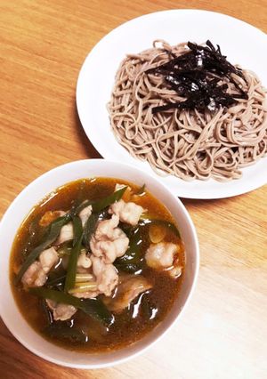 ピリ辛豚バラ肉汁そば-レシピのメイン写真