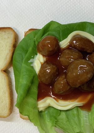 ミートボールサンド-レシピのメイン写真