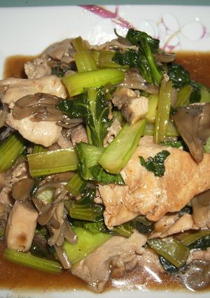 ターサイとまいたけの炒め物-レシピのメイン写真