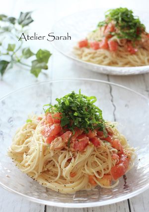 簡単5分♪冷た～いトマト＆シーチキン素麺-レシピのメイン写真