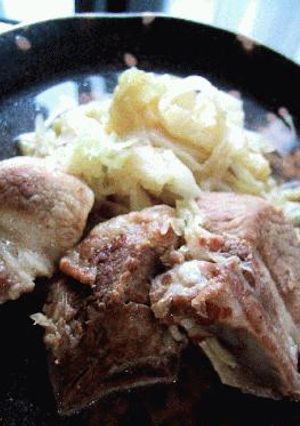 スペアリブとキャベツの昆布茶煮。-レシピのメイン写真