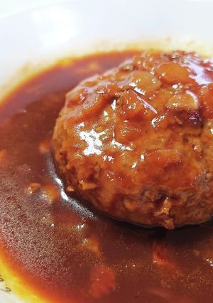 冷凍ハンバーグを煮込んでみた-レシピのメイン写真