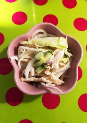 ささみと生野菜のさっぱりマヨサラダ-レシピのメイン写真