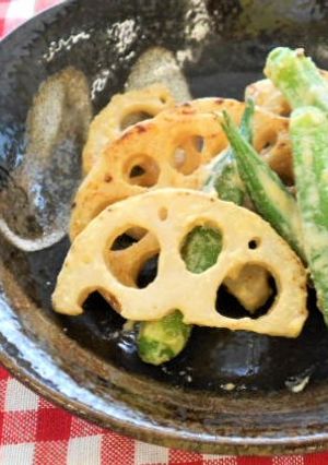 【松噛むカム】レンコンとオクラ味噌マヨ焼-レシピのメイン写真