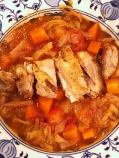 キチンと野菜たっぷりトマトスープ-レシピのメイン写真