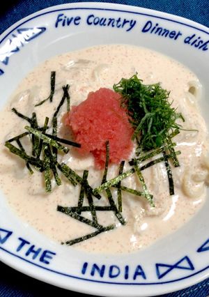 豆腐でつくる☆ヘルシー☆冷製明太子うどん-レシピのメイン写真