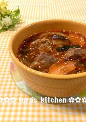 サバ味噌煮缶deダシ要らず☘️簡単チゲ風-レシピのメイン写真