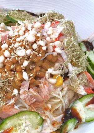 夏のランチに、ぶっかけアレンジそうめん-レシピのメイン写真