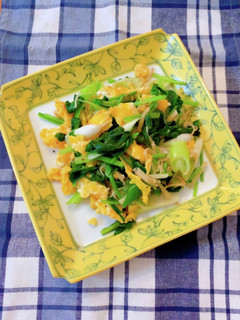 ほうれん草と卵の中華風炒めもの-レシピのメイン写真