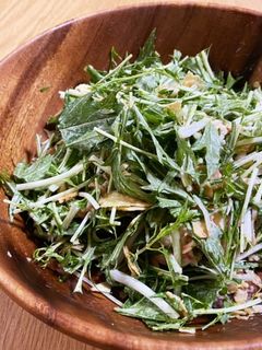 水菜とカニカマとポテトチップスのサラダ-レシピのメイン写真