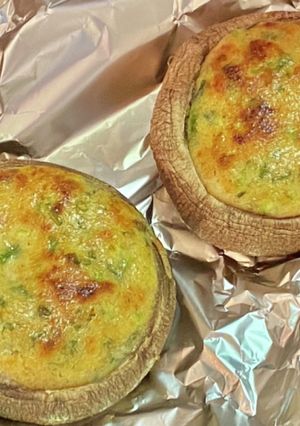 どんこ椎茸の白味噌＆マヨ焼き・胡麻風味-レシピのメイン写真