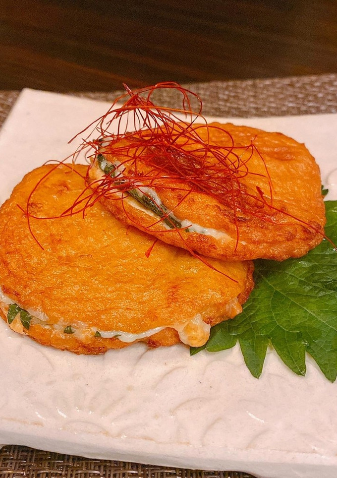 さつま揚げの明太シソチーズ挟み焼き-レシピのメイン写真