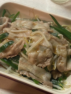もやしとニラと豚バラ蒸し-レシピのメイン写真
