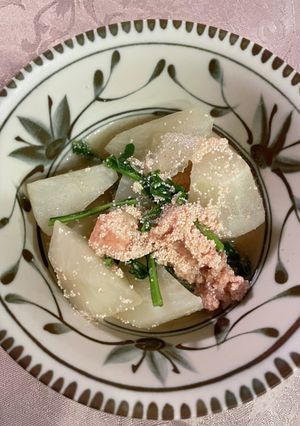 カブとタラコの薄味煮-レシピのメイン写真