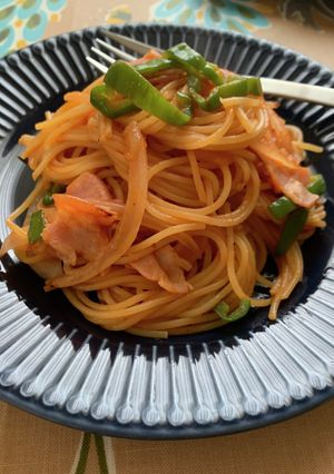 ナポリタン♪新玉葱とベーコンで旨さアップ-レシピのメイン写真