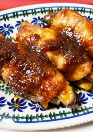お弁当に♪茄子の豚バラ味噌焼き-レシピのメイン写真