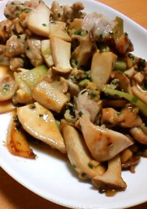 鶏肉とエリンギのオイスターソース炒め-レシピのメイン写真