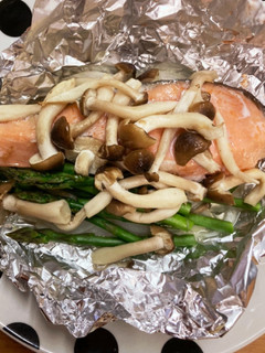 塩鮭の野菜いっぱいホイル焼き-レシピのメイン写真