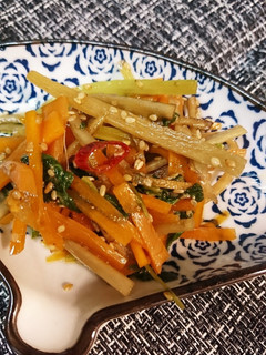 セロリ入りきんぴらごぼう-レシピのメイン写真