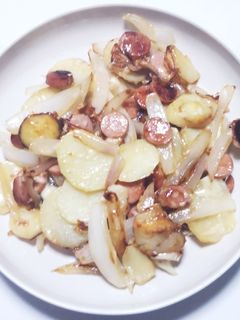 じゃがいもとウインナーのチーズ焼き-レシピのメイン写真