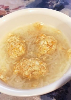【離乳食後期】柔らか鶏団子そうめん-レシピのメイン写真
