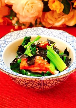 山葵ツゥ〜ンな海苔入りほうれん草和え-レシピのメイン写真