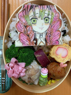 鬼滅の刃 甘露寺蜜璃 キャラ弁オブアート-レシピのメイン写真