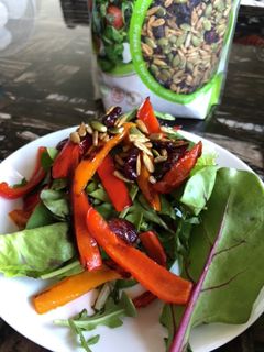 焼きパプリカonサラダミックス-レシピのメイン写真