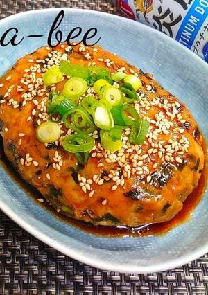 野菜たっぷり♪スタミナ照りぽん餃子バーグ-レシピのメイン写真