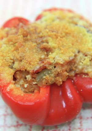お手軽料理〜キヌア詰めピーマン-レシピのメイン写真