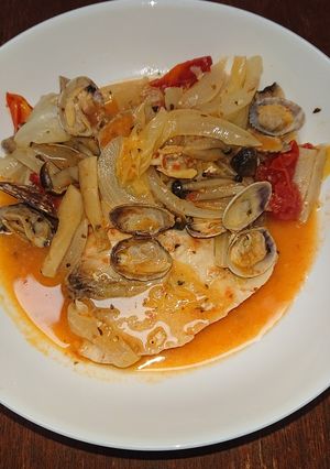 野菜たっぷりカジキマグロのアクアパッツァ-レシピのメイン写真
