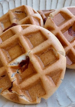 玄米あんパンのワッフル-レシピのメイン写真