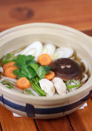なべ焼きう米めん / 白米中太麺-レシピのメイン写真
