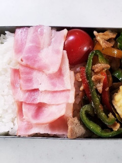 豚肉パプリカ炒め弁当(6.1)-レシピのメイン写真