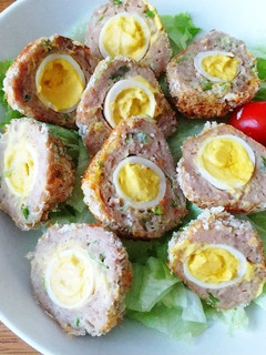油一切不使用!!プチ焼きスコッチエッグ♡-レシピのメイン写真