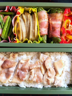 高校生弁当日記(海南飯弁当編)-レシピのメイン写真