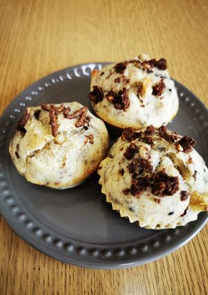 もちふわ♪強力粉のチョコバナナマフィン-レシピのメイン写真