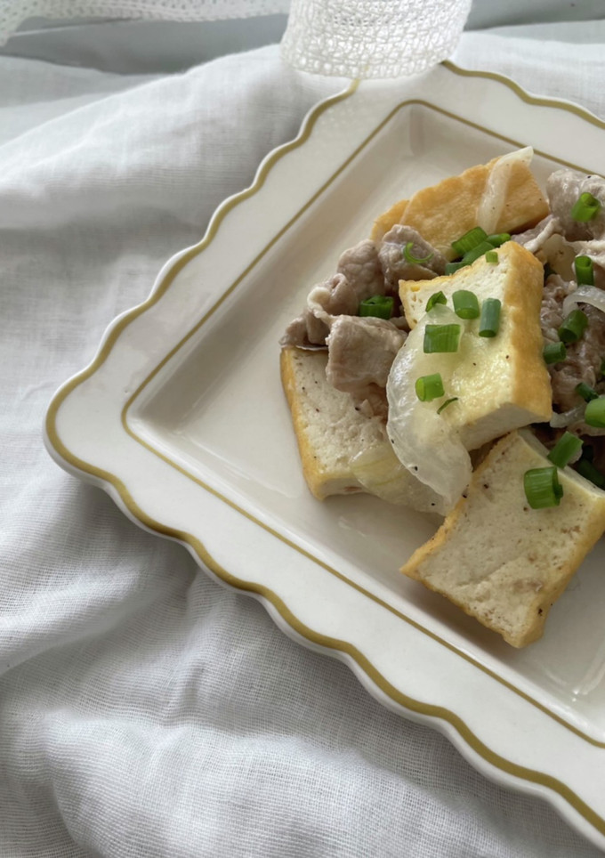 豚肉と厚揚げの塩レモン炒め-レシピのメイン写真