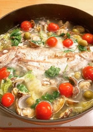 真鯛のアクアパッツア-レシピのメイン写真