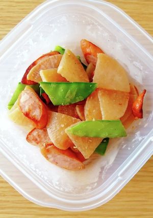 大根とウインナーのラー油炒め-レシピのメイン写真