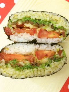 おにぎらず★タコライス風-レシピのメイン写真