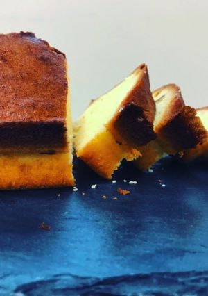 秤不要。パウンドケーキサイズのマドレーヌ-レシピのメイン写真