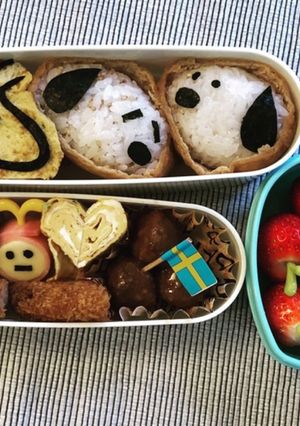 キャラ弁　スヌーピー　ウッドストック-レシピのメイン写真