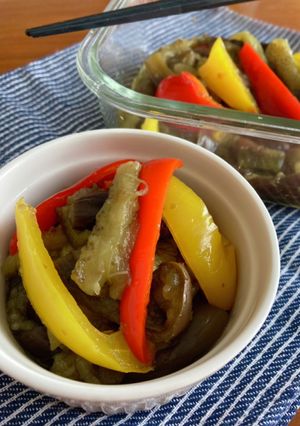 【副菜】レンジで簡単！夏野菜の煮びたし-レシピのメイン写真