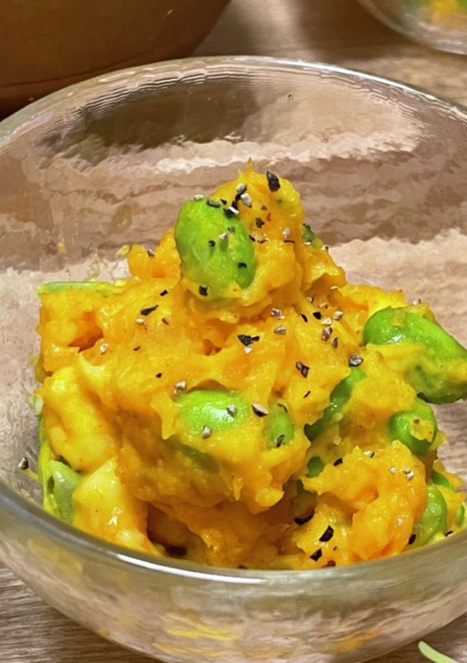 かぼちゃと枝豆のチーズマヨ和え-レシピのメイン写真