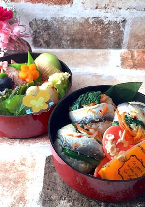雨月1日 ままかりにぎり弁当-レシピのメイン写真